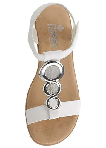 Jewel Embellished Flat Sandals by Rieker | Look Again