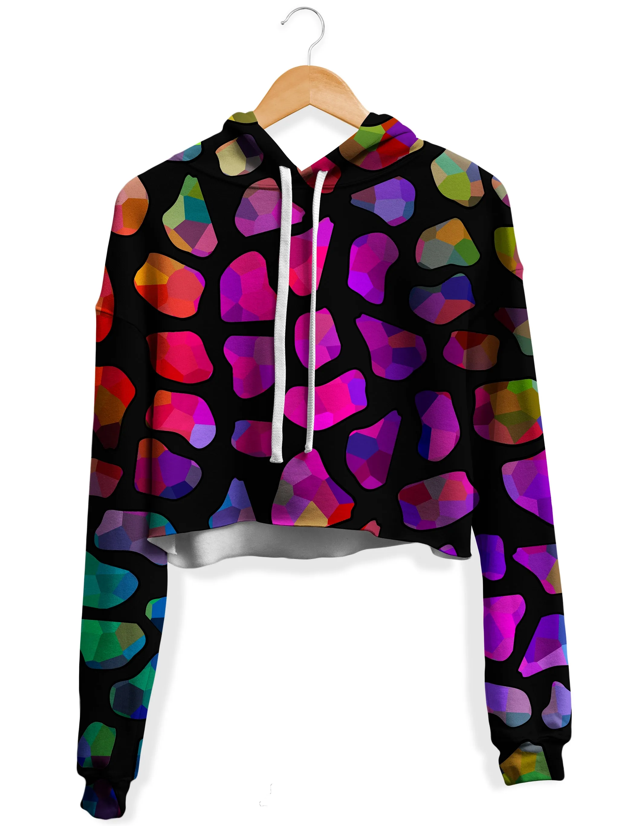 Jewel Giraffe Spots Crop Hoodie and Leggings Combo