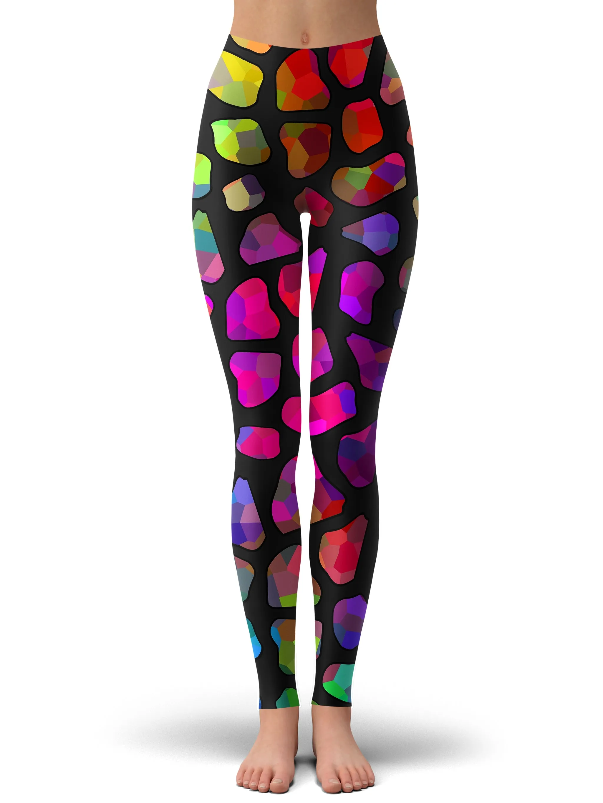 Jewel Giraffe Spots Crop Hoodie and Leggings Combo