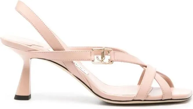 Jimmy Choo Jess 65mm leather sandals Pink