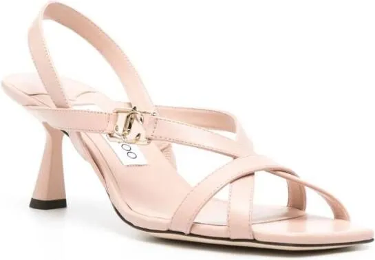 Jimmy Choo Jess 65mm leather sandals Pink