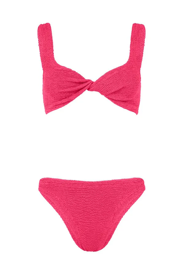 Juno Bikini Metallic Raspberry