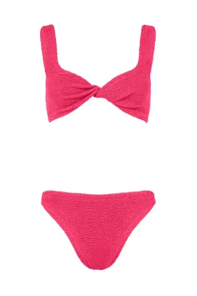 Juno Bikini Metallic Raspberry