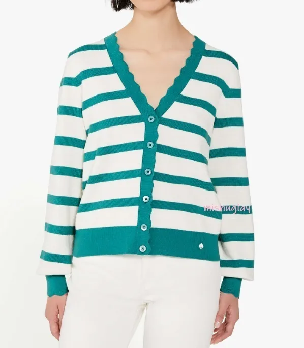 kate spade new york  |Stripes Long Sleeves Office Style Elegant Style Outlet