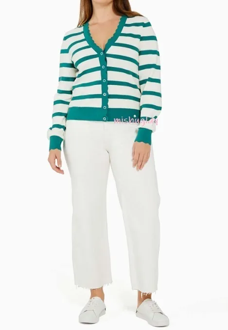 kate spade new york  |Stripes Long Sleeves Office Style Elegant Style Outlet