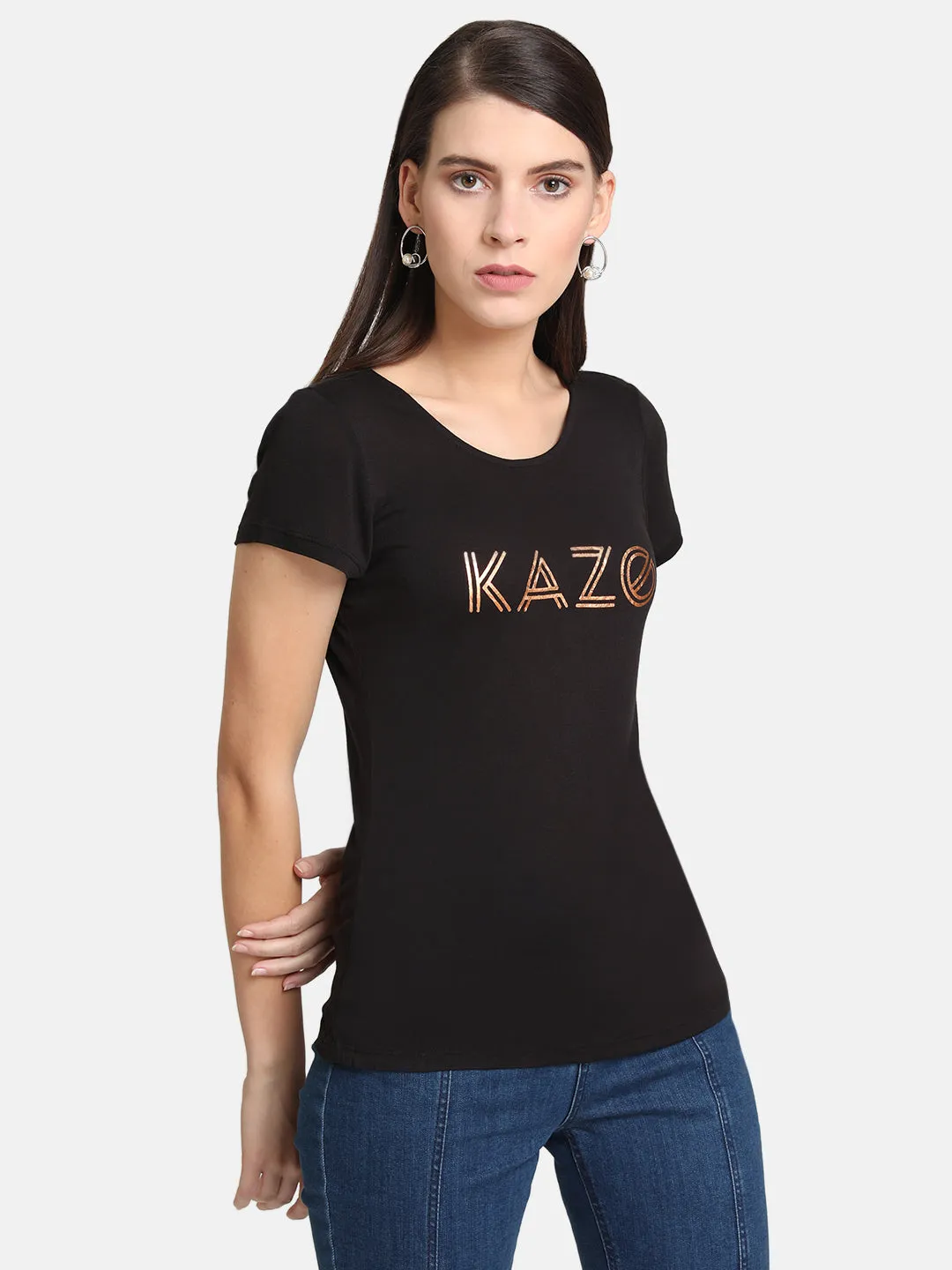 Kazo Foil Print T-Shirt