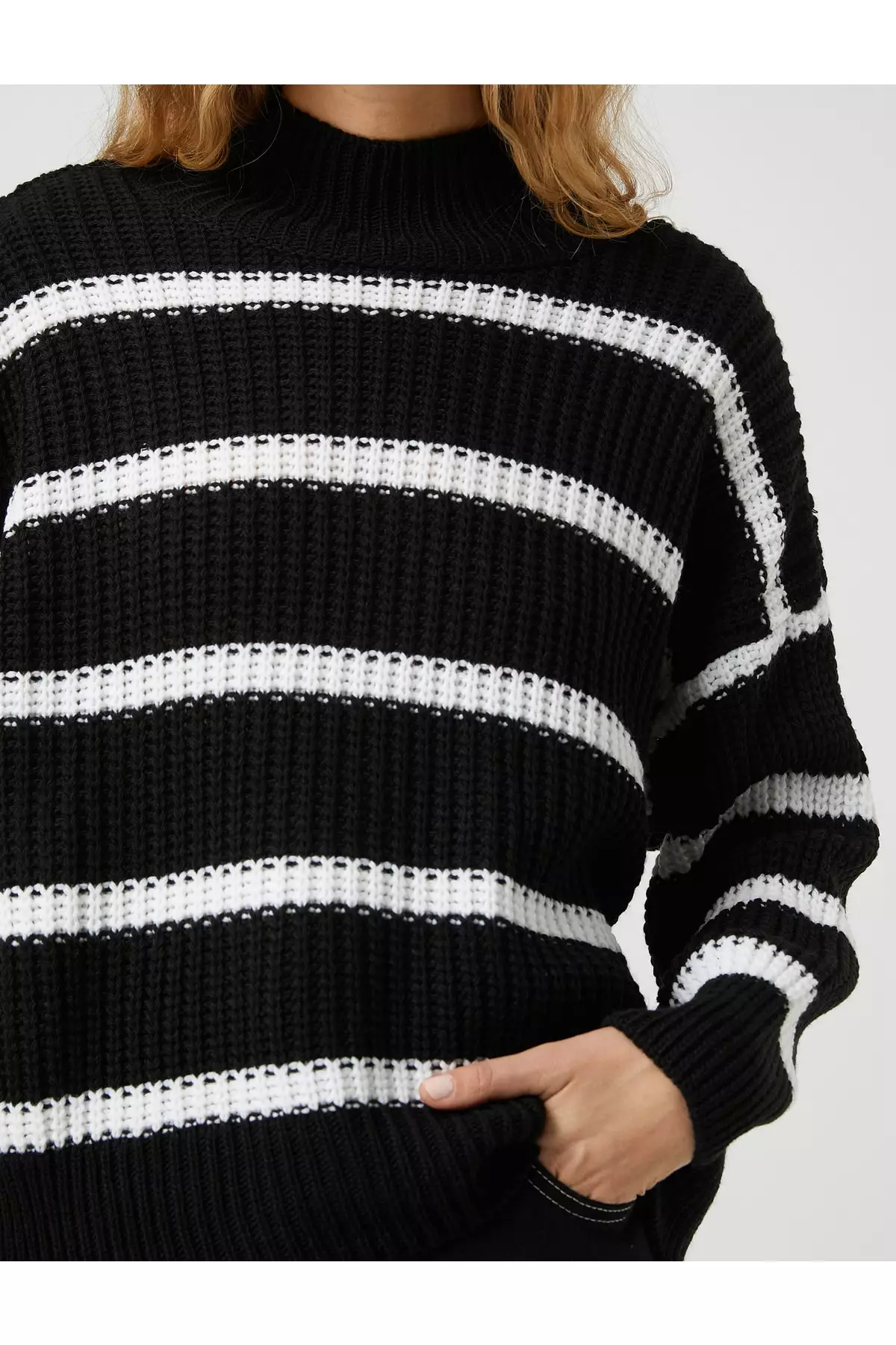 KOTON Oversized Turtleneck Sweater