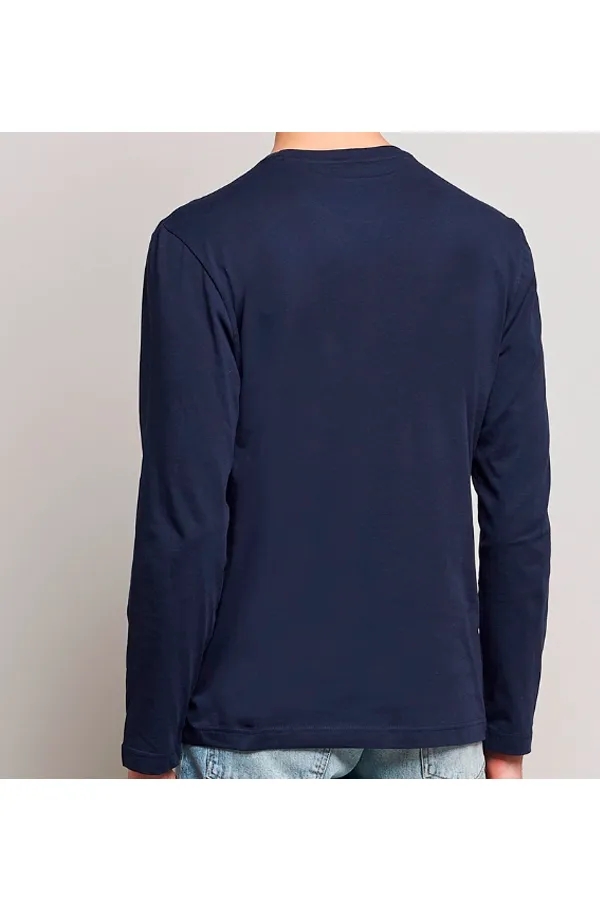 Lacoste L/S Tee Essential Logo Navy