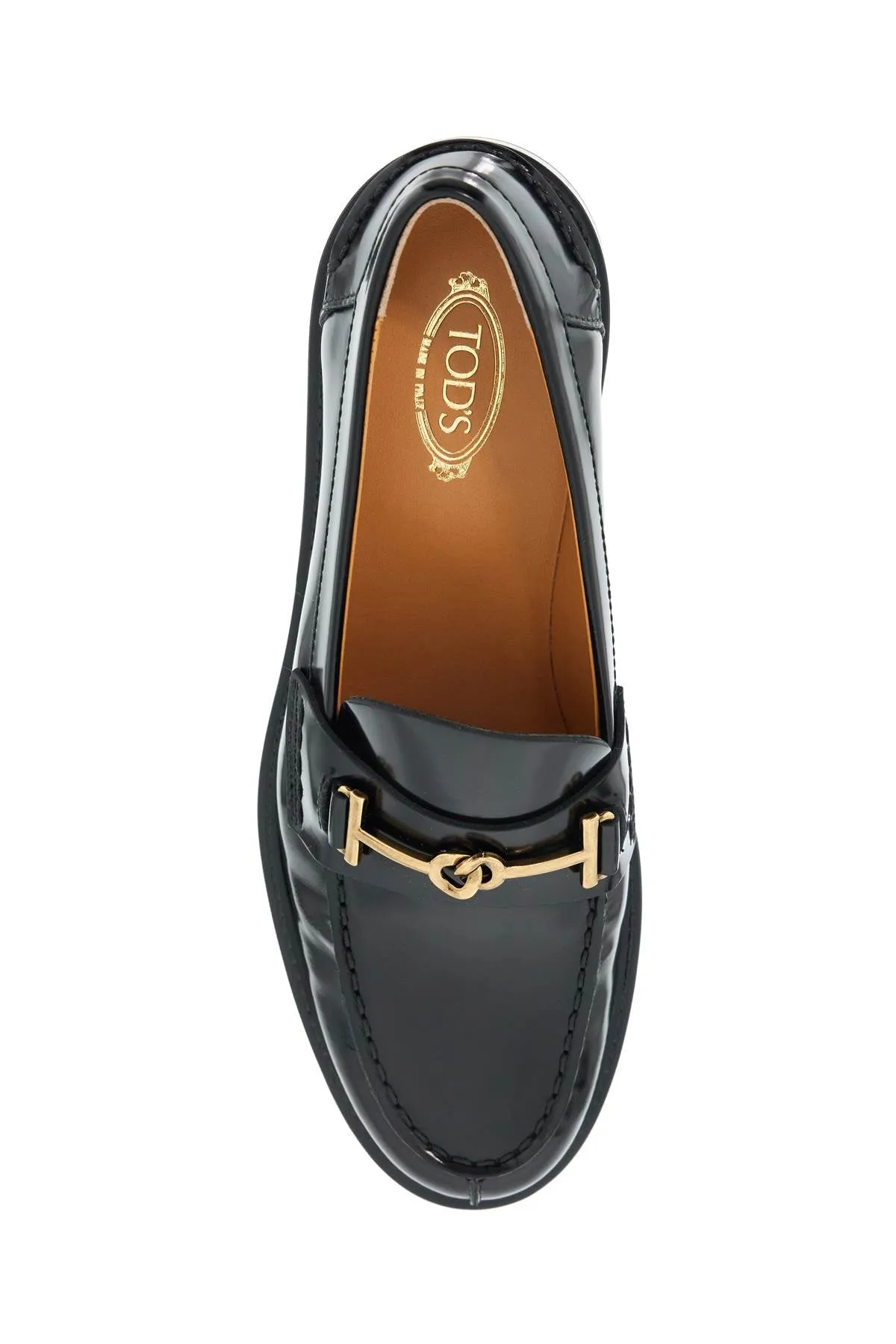 leather loafers for XXW59C0IS40SHA NERO