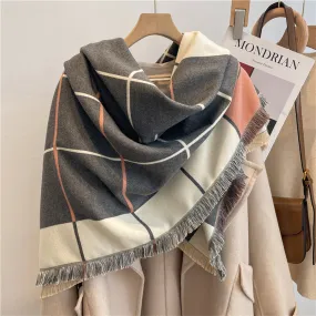 Letterman Scarf in Grey