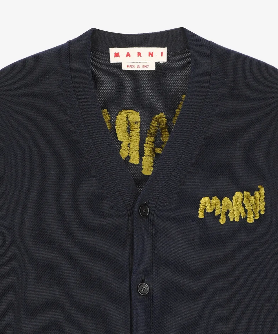 MARNI  |Street Style Plain Logo Designers Cardigans