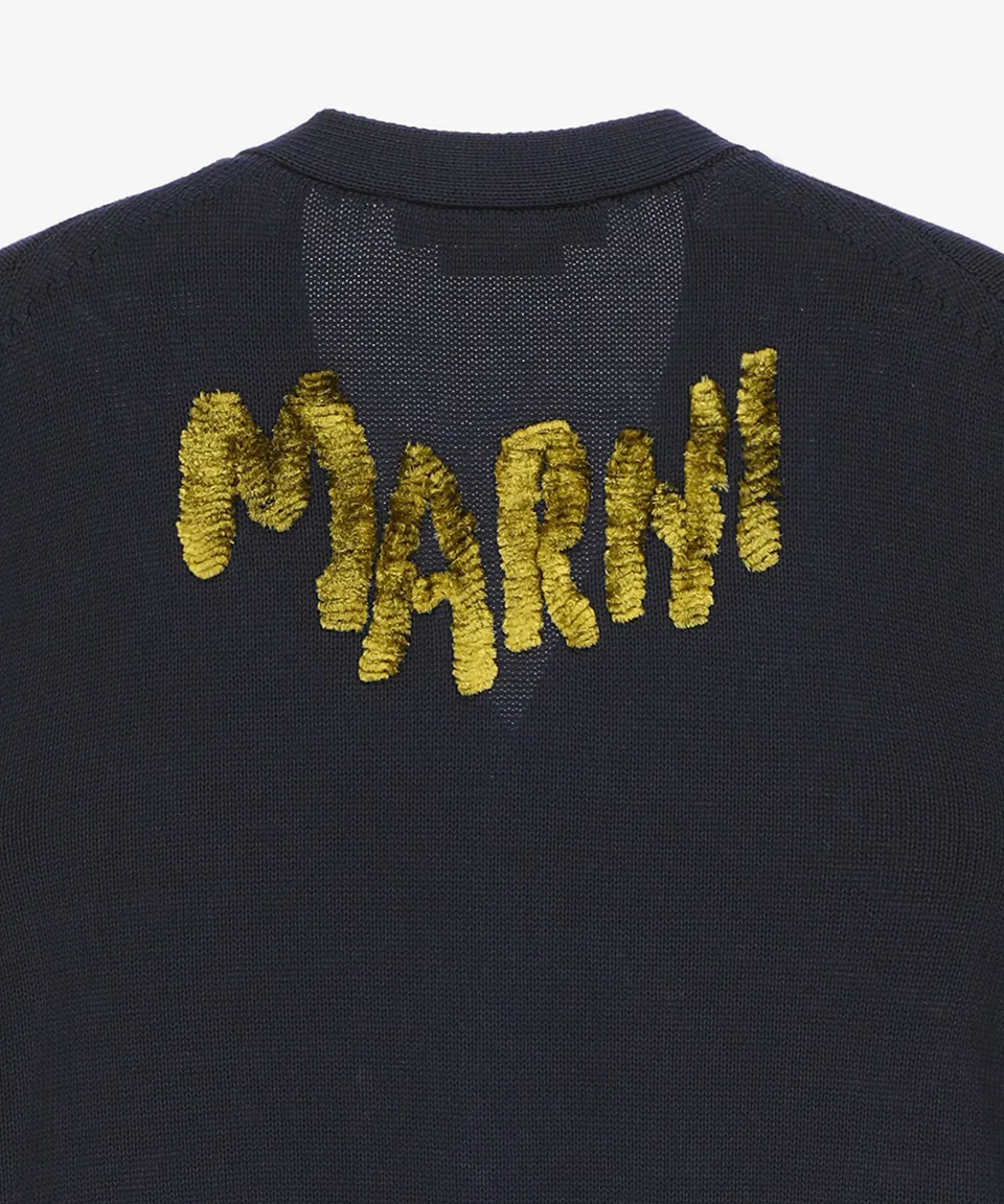 MARNI  |Street Style Plain Logo Designers Cardigans