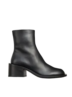 MARSELL Sleek and Stylish Black Leather Boots for Women