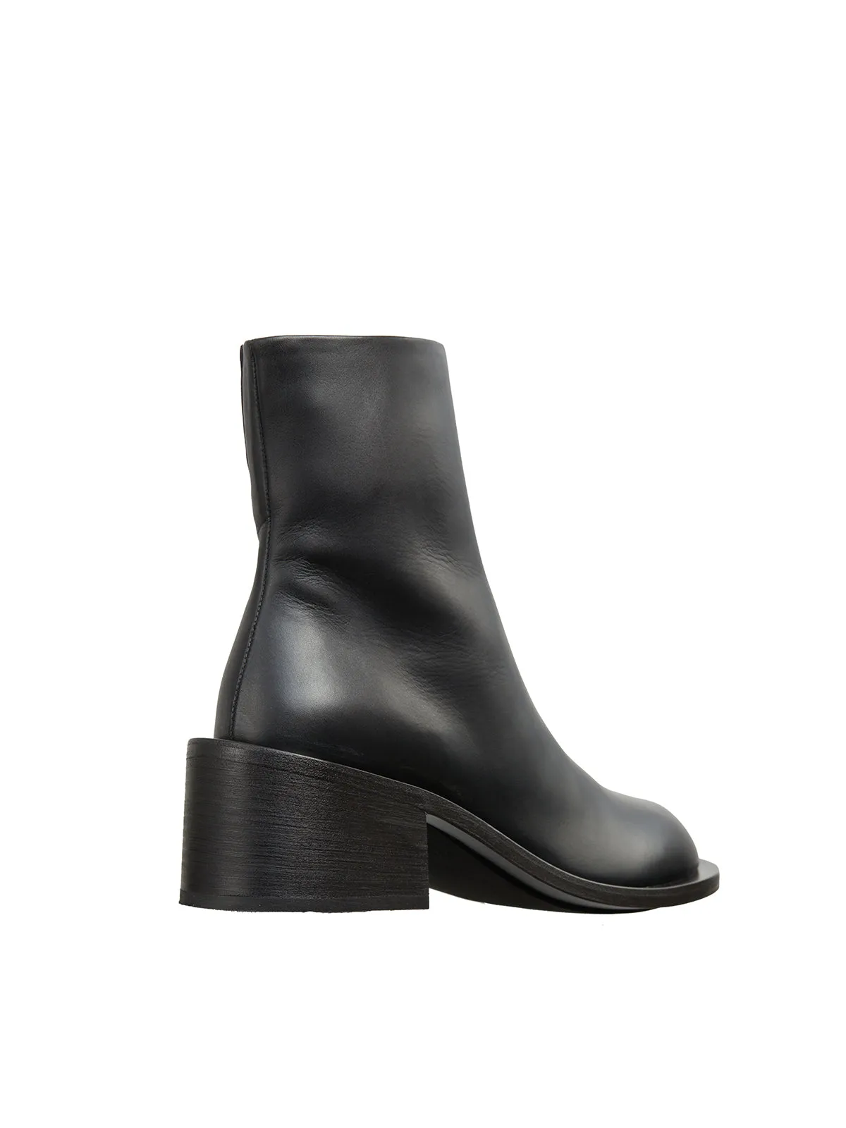 MARSELL Sleek and Stylish Black Leather Boots for Women