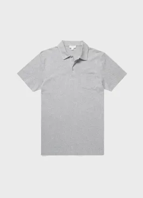 Men's Riviera Polo Shirt in Grey Melange