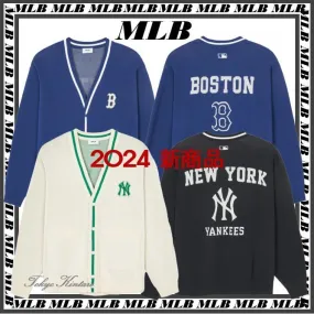 MLB Korea  |Casual Style Unisex Street Style Logo Cardigans