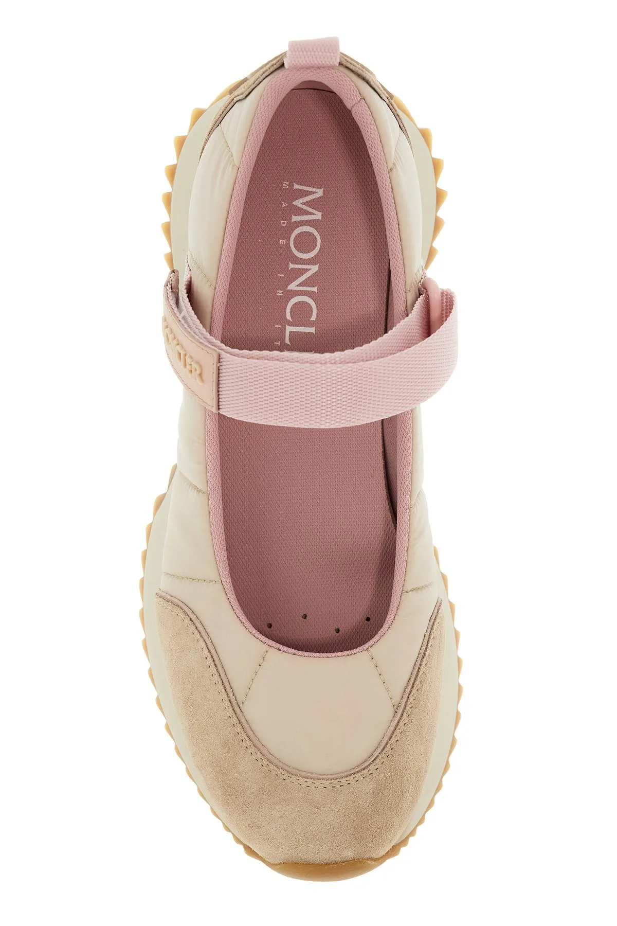 Moncler Nylon Pacey Ballet Flats   Neutral