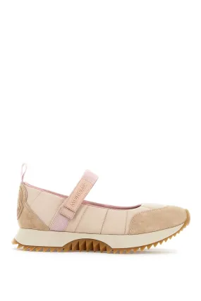 Moncler Nylon Pacey Ballet Flats   Neutral