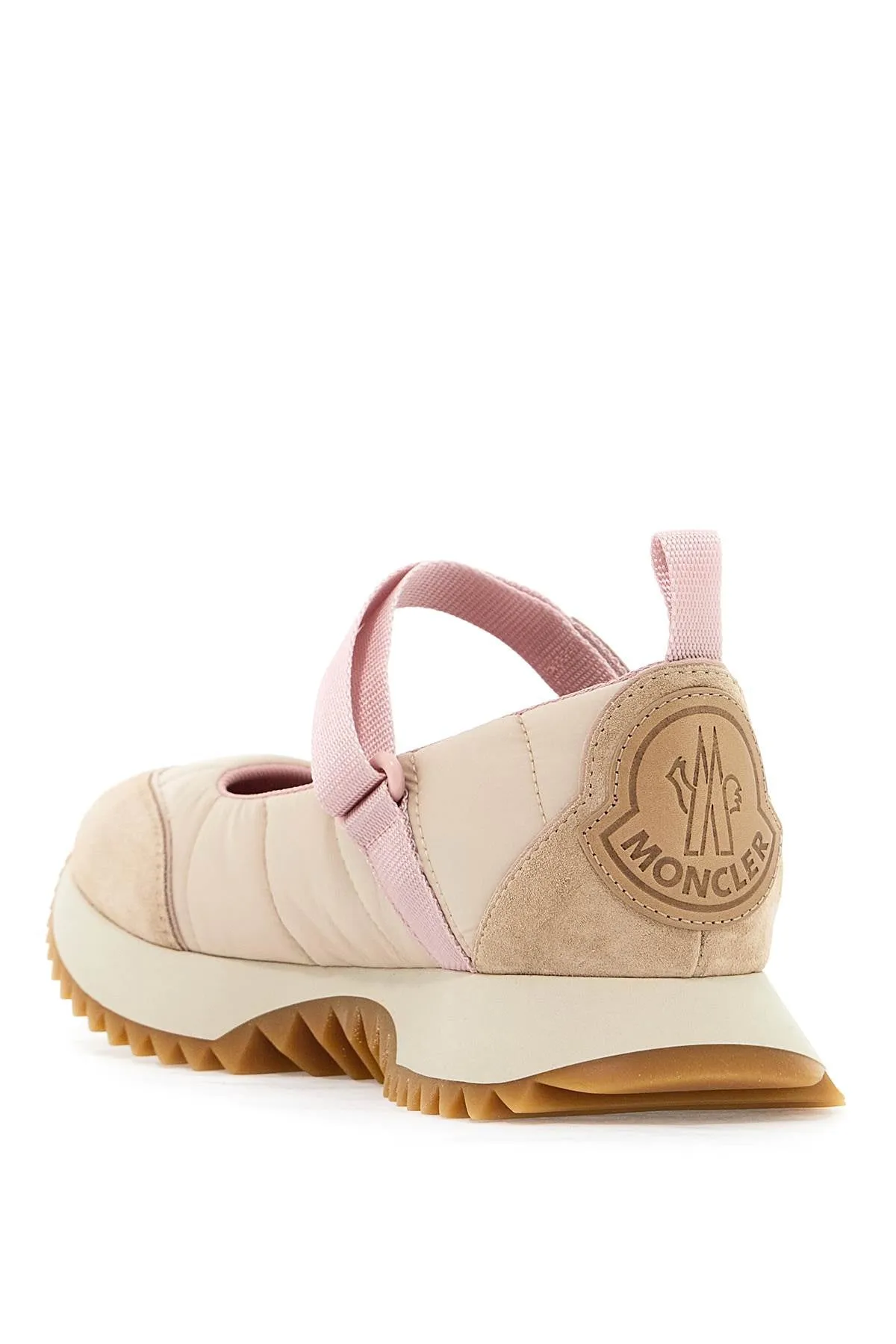 Moncler Nylon Pacey Ballet Flats   Neutral