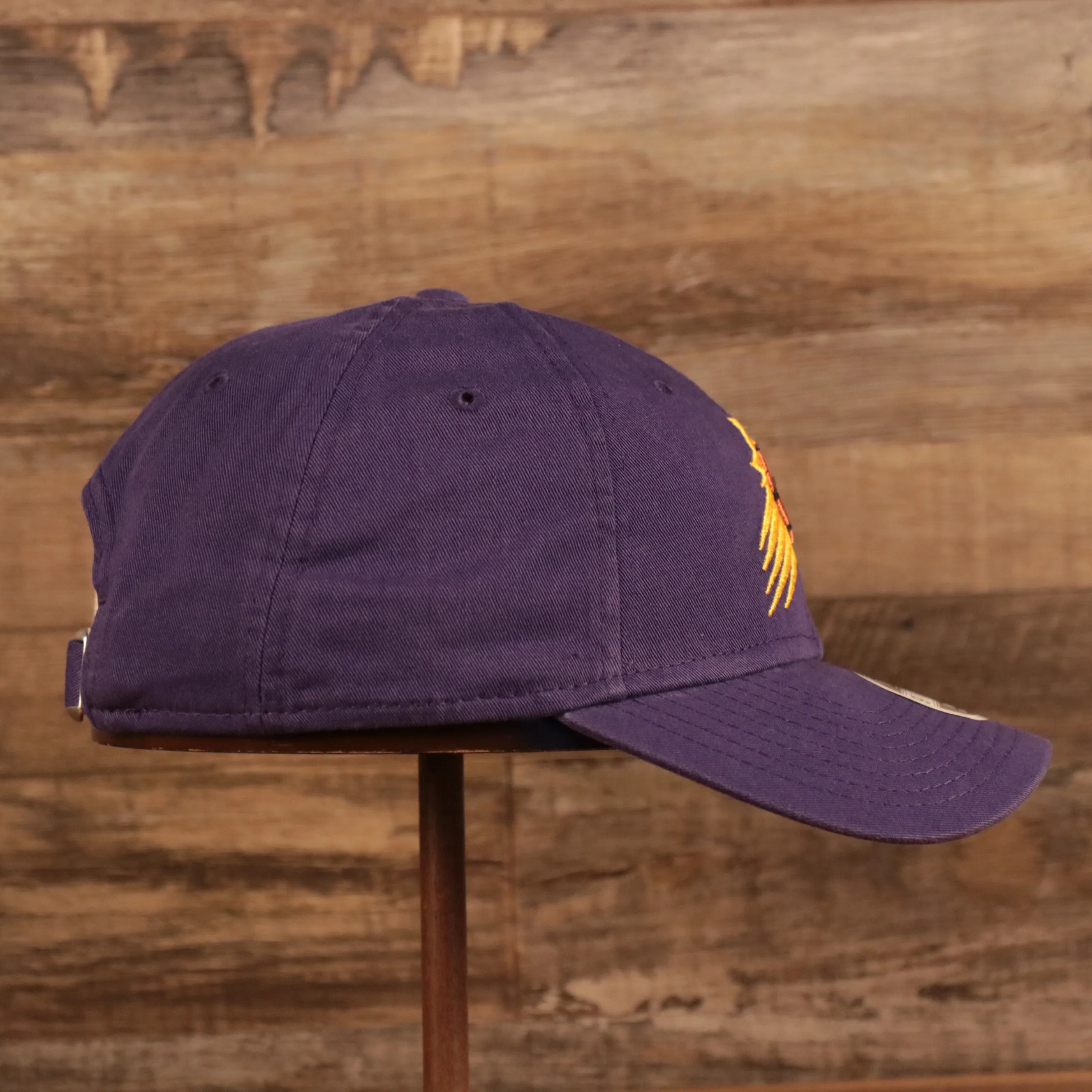 NEW ERA | PHOENIX SUNS | BASKETBALL WITH YELLOW SHINE PATCH FRONT | CORE CLASSIC | 9TWENTY WOMEN | DAD HAT | PURPLE | WOMEN OSFM