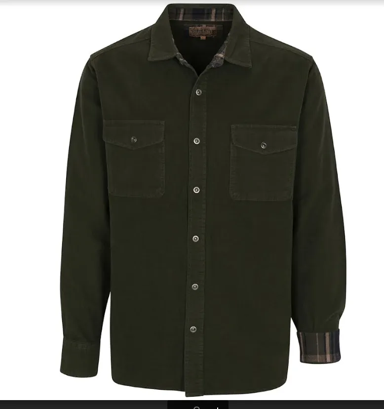 North River Men's Solid Moleskin Shirt Jacket