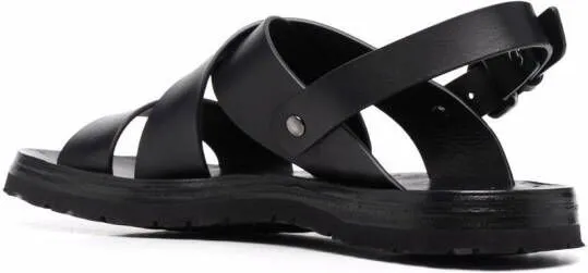 Officine Creative strap-design leather sandals Black