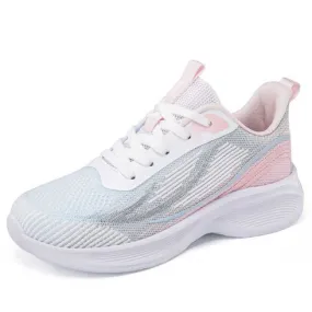 Pink flyknit pattern stripe texture shoe sneaker