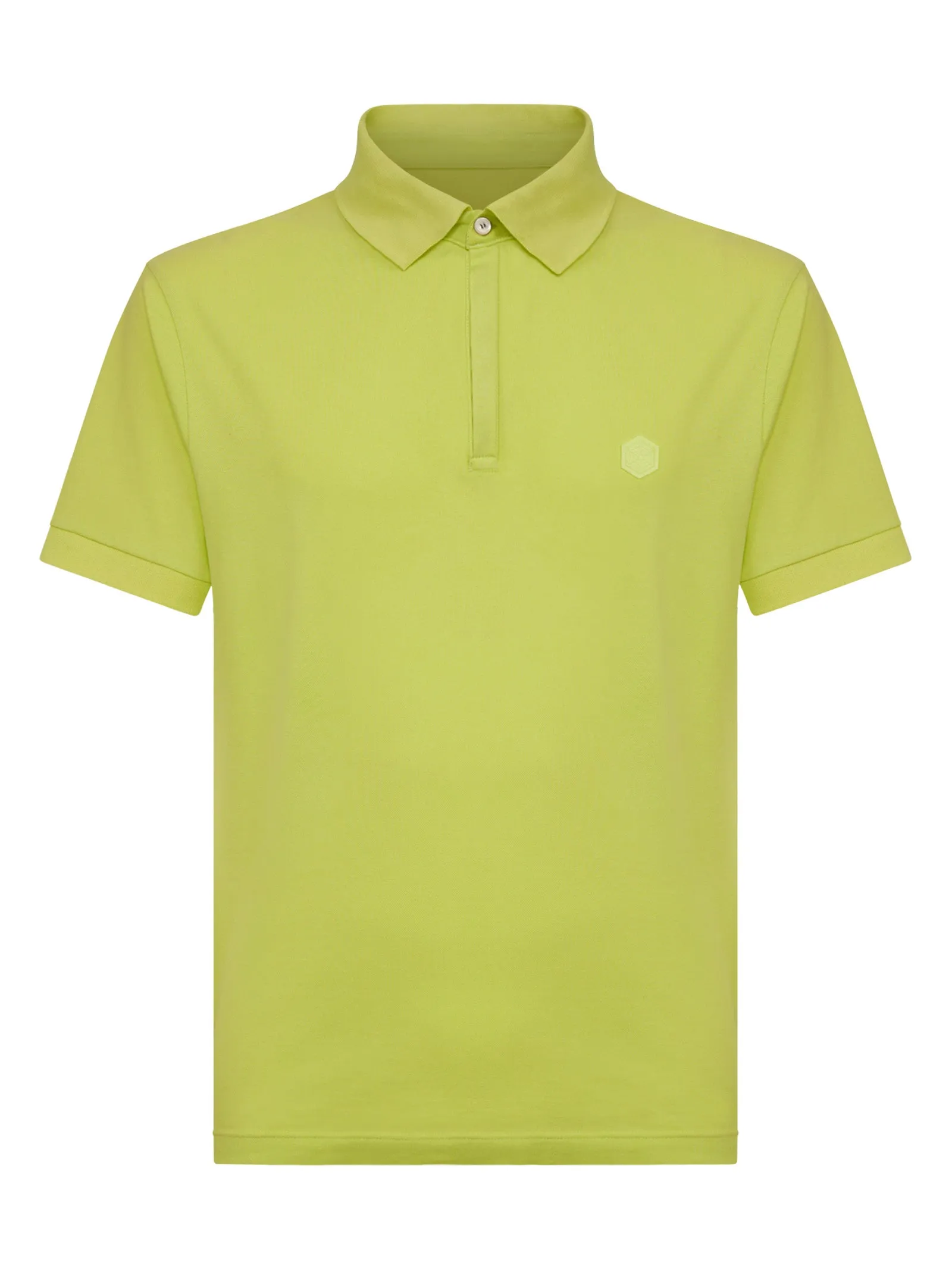 Polo in Eco Cotton Piquet Stretch - Evening Primrose