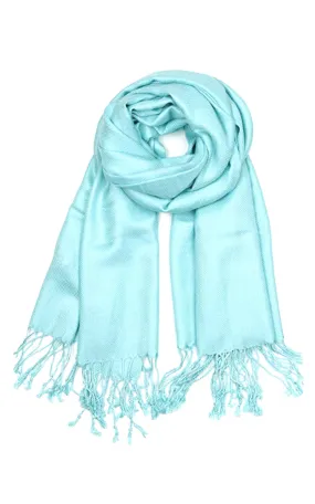 PP001-26 Aqua Pashmina Scarf