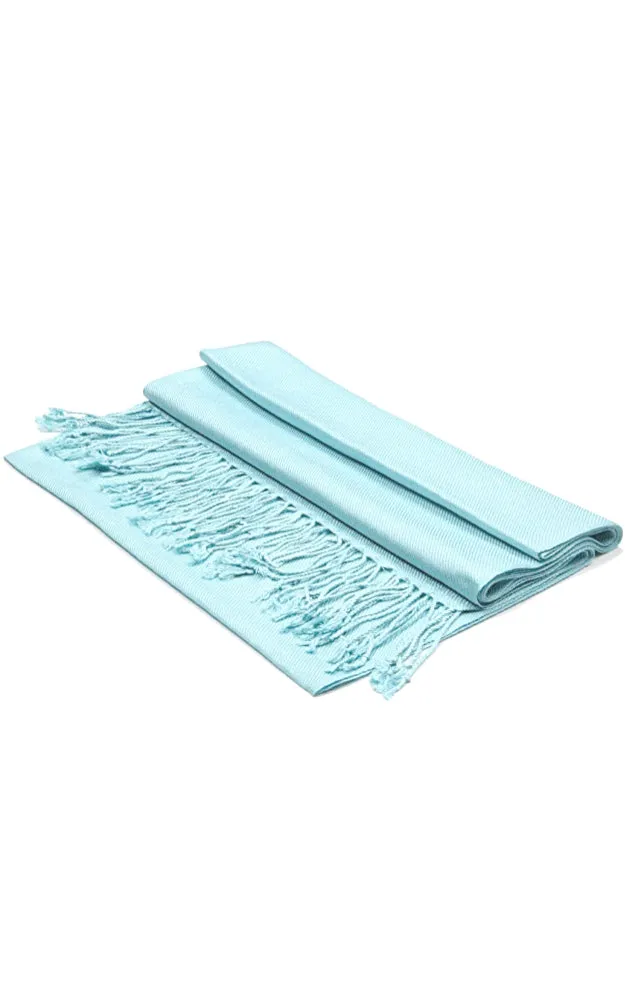 PP001-26 Aqua Pashmina Scarf