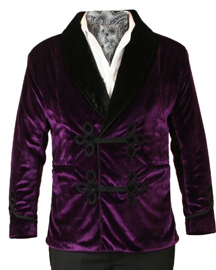 Purple Smoking Jacket - William Jacket