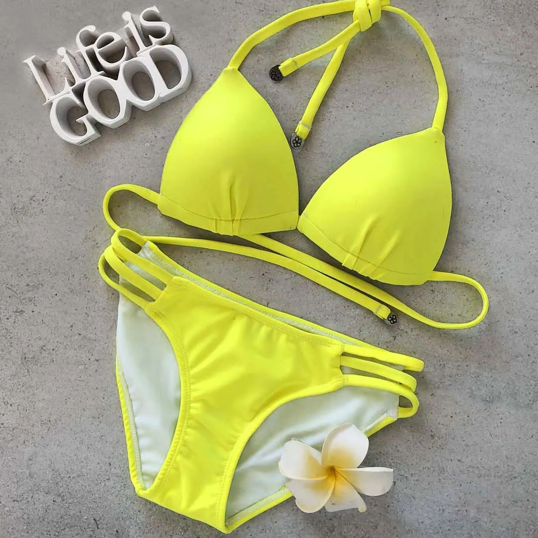 Pushup Bikini Top - LUMO LEMON