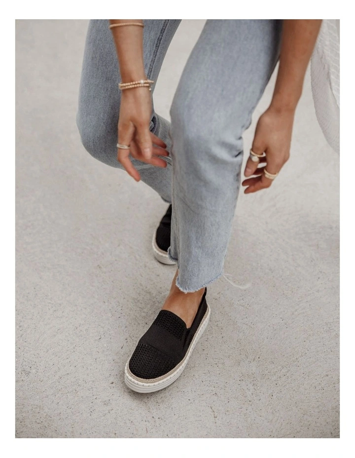 Queen Navy Slip on Sneaker