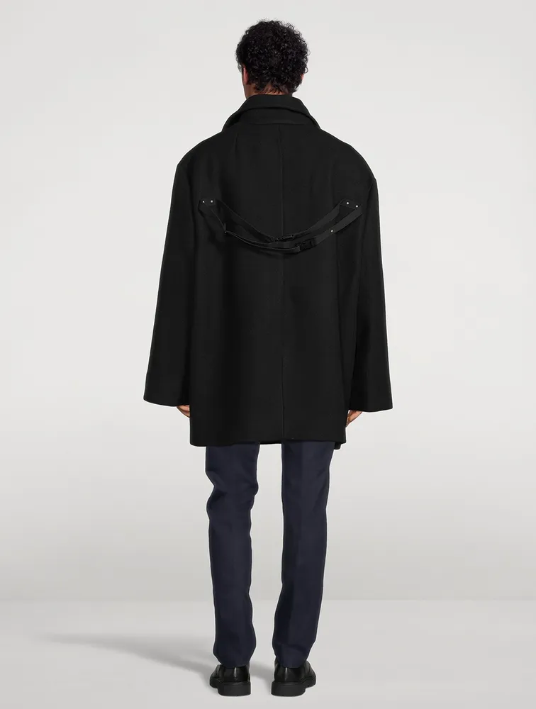 RICK OWENS Luxor Wool Caban Coat