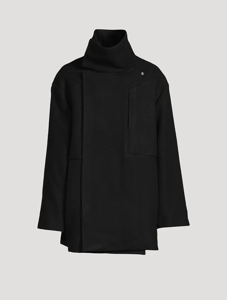 RICK OWENS Luxor Wool Caban Coat