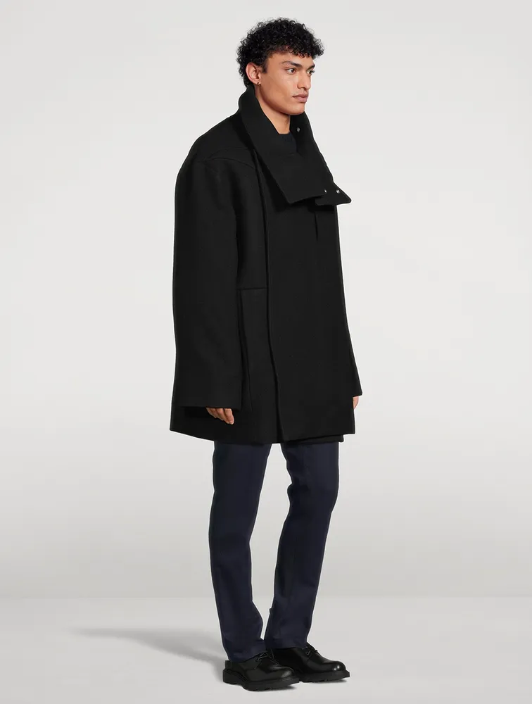 RICK OWENS Luxor Wool Caban Coat