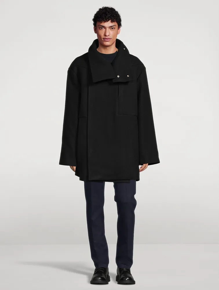 RICK OWENS Luxor Wool Caban Coat