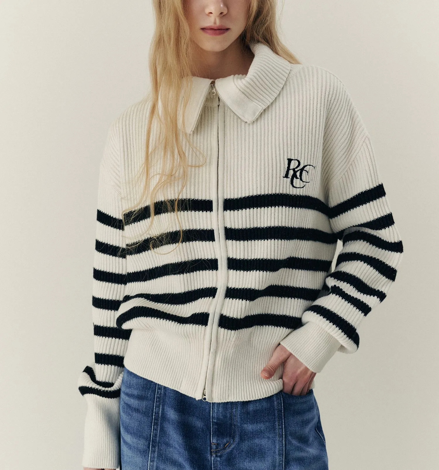 rocci rocci  |Stripes Casual Style Street Style Long Sleeves Plain