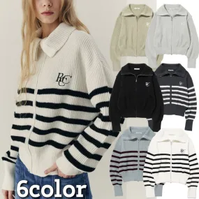 rocci rocci  |Stripes Casual Style Street Style Long Sleeves Plain