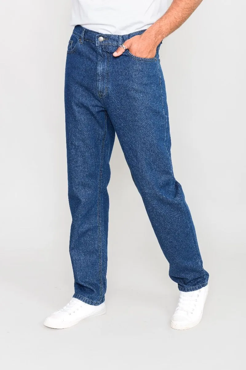 Rockford Long Leg Denim Jeans Blue Stonewash