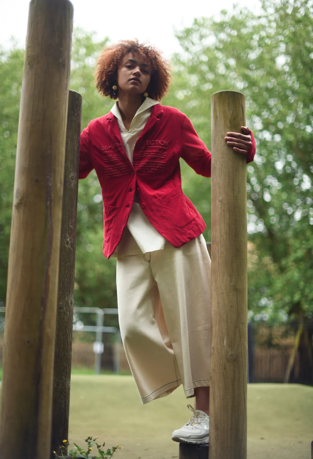 Sailor Collar Blouse in Off White