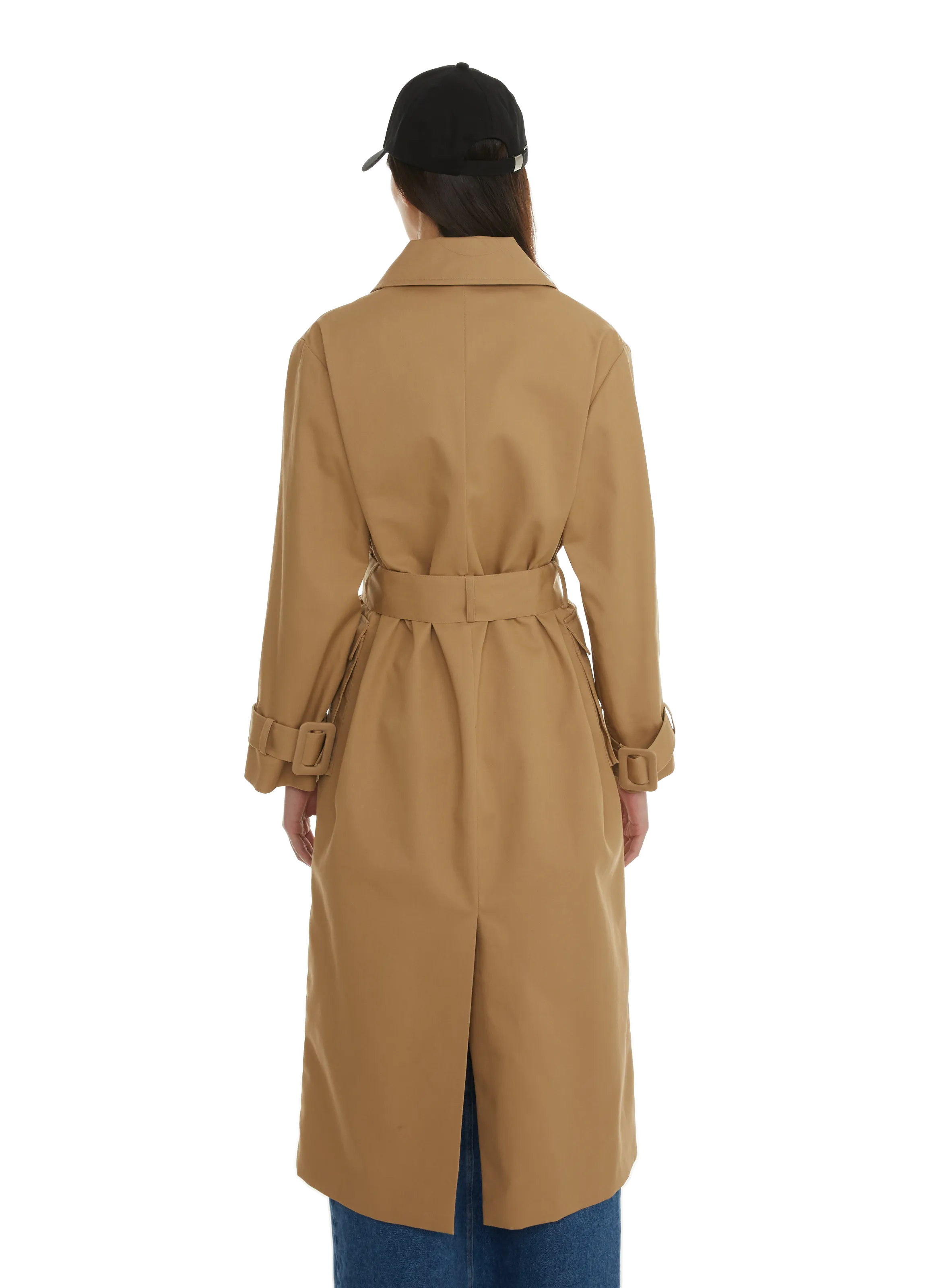 Saison 1865  Long cotton trench coat  - Beige