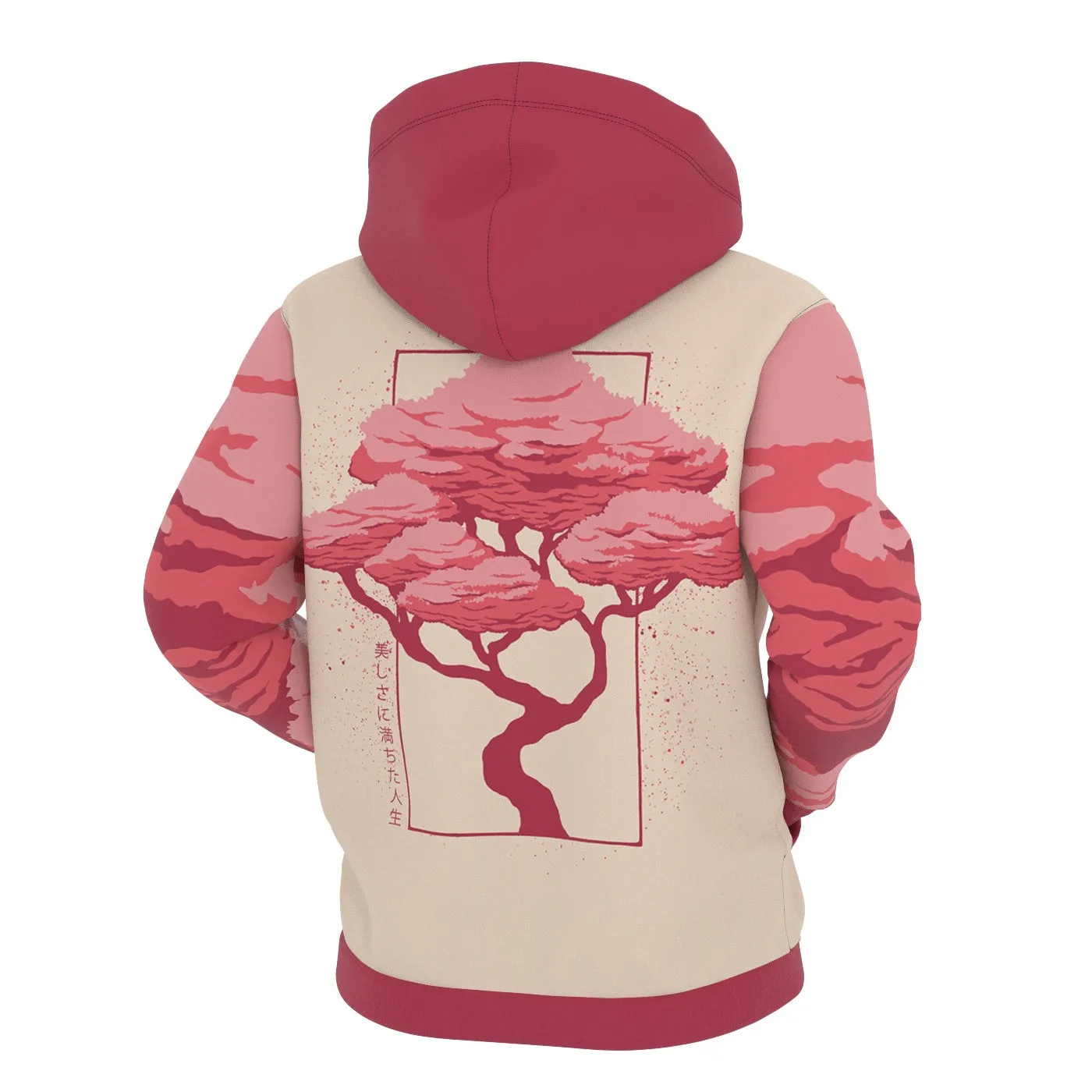 Sakura Blossom Zip Up Hoodie