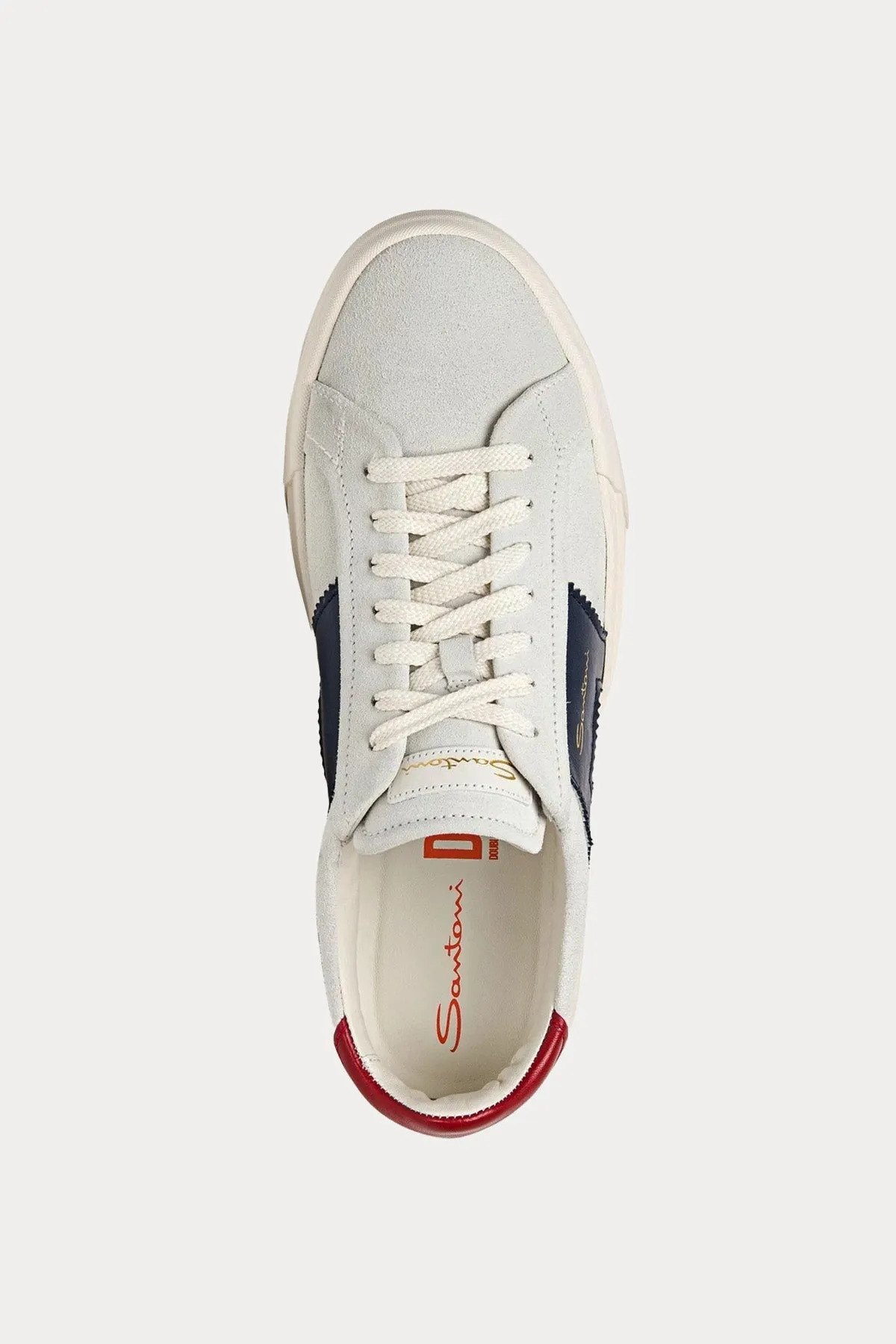 Santoni Double Buckle Süet Sneaker Ayakkab