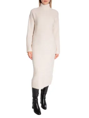 SELECTED FEMME DRESS MALINE KNIT HIGH NECK BIRCH