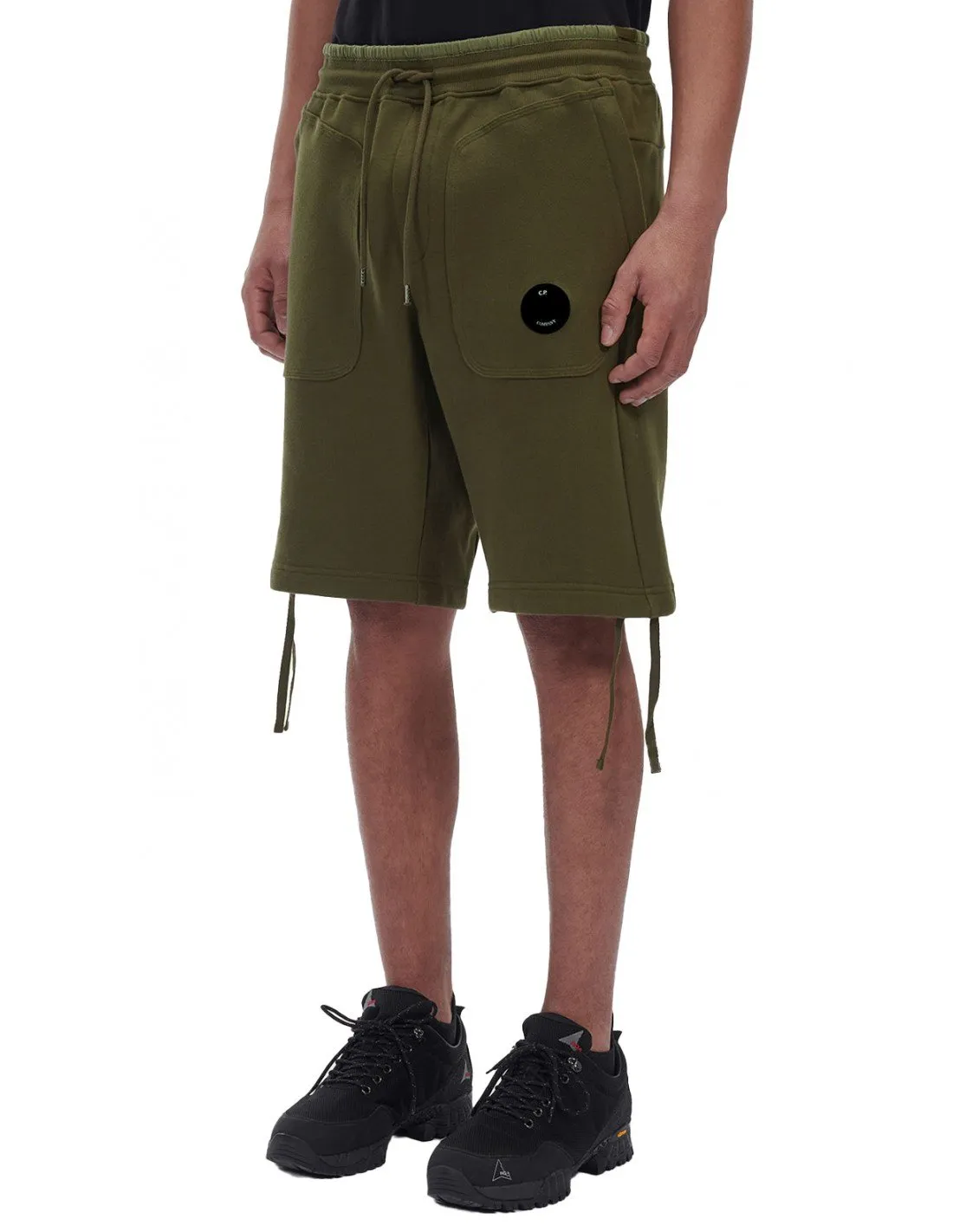 Shorts C.P. Company uomo Diagonal raised 12CMSB126A verde PE22