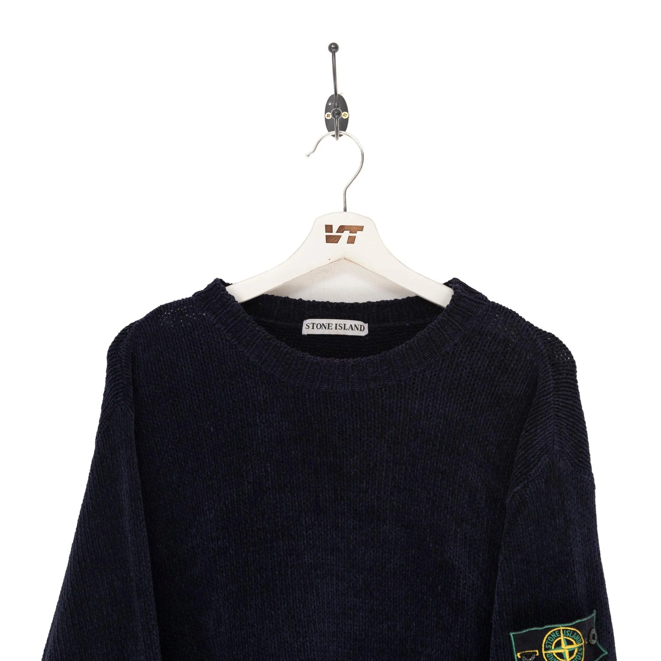 Stone Island A/W 1984 Chenille Navy Sweater