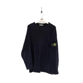 Stone Island A/W 1984 Chenille Navy Sweater