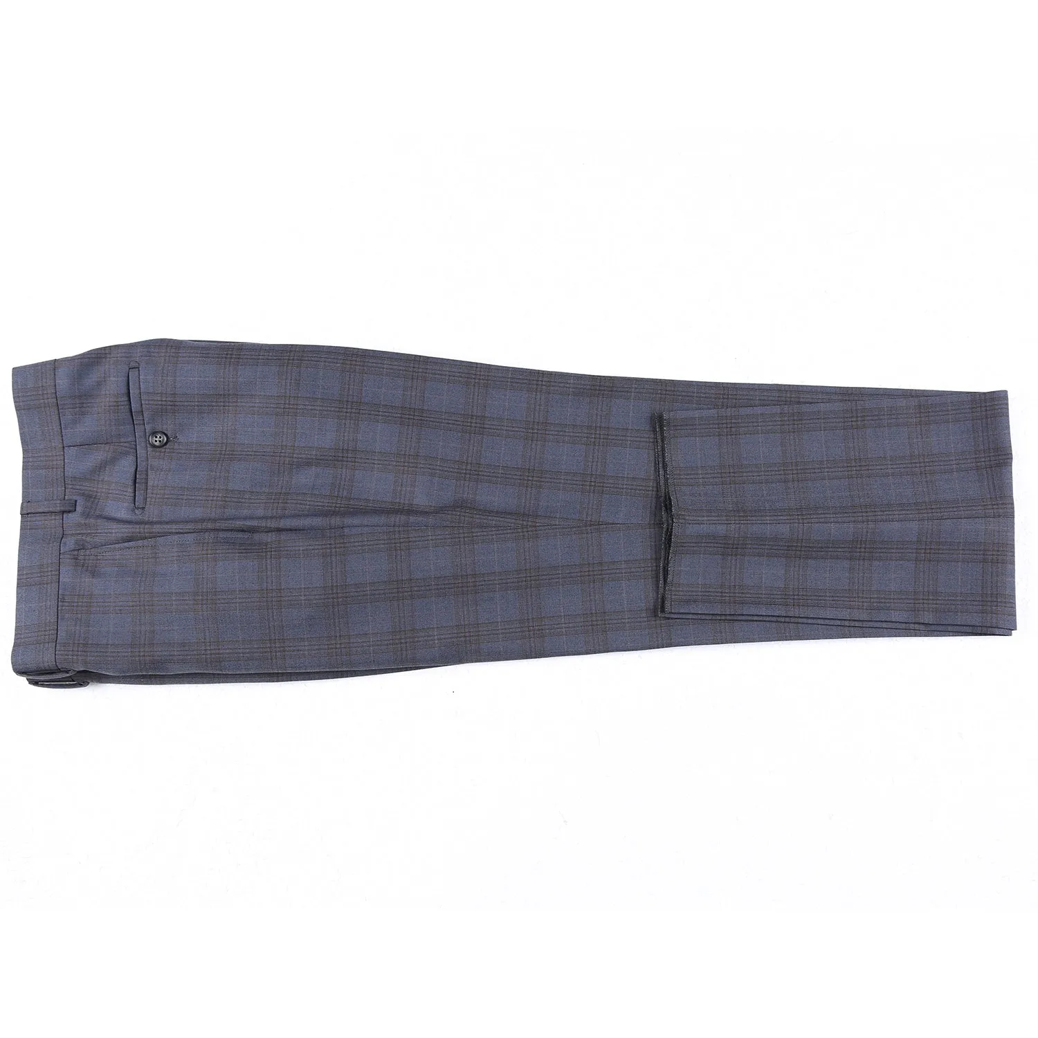 Stretch Performance Single Breasted SLIM FIT Suit in Grey and Tan Plaid (Short, Regular, and Long Available) by English Laundry