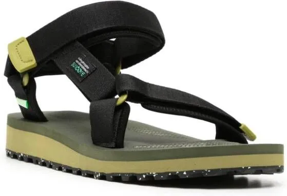 Suicoke Depa-2Cab-Eco logo-patch sandals Green